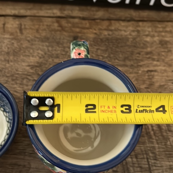 Hand made in Poland coffee cup and trinket dish - Picture 9 of 10